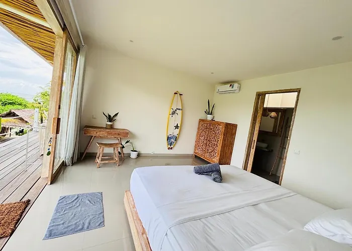 ホテル Trika Surfcamp Bali Airsatang